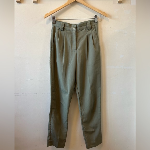 Sage Green Trouser Pants (American Apparel) - Picture 1 of 5